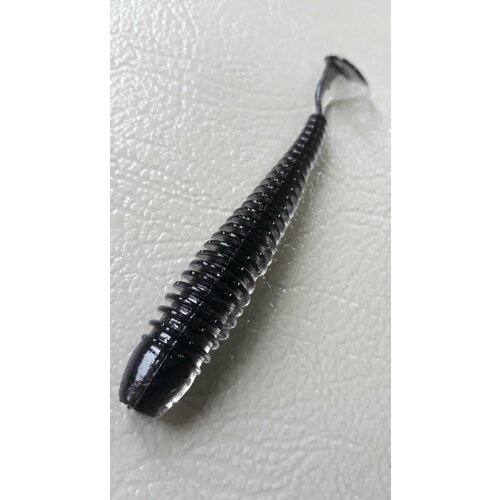 Мягкая силиконовая приманка Свинг Фат (Ribbed Worm) 150мм, 2 шт. Натурал (Natural).