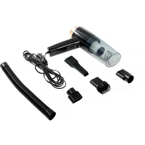 Пылесос автомобильный 5 насадок LED подсветка 120 Вт 12 В черный 229000₽