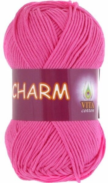 Пряжа Vita cotton Charm фуксия (4155), 100%мерсеризованный хлопок, 106м, 50г, 1шт