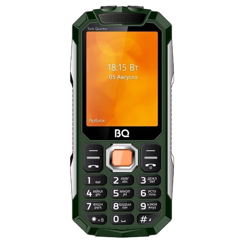 фото Телефон bq 2819 tank quattro, зеленый