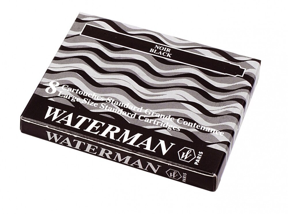 Чернила в картридже З/ч. Waterman Ink cartridge Standard Black (в упаковке 8 картриджей)