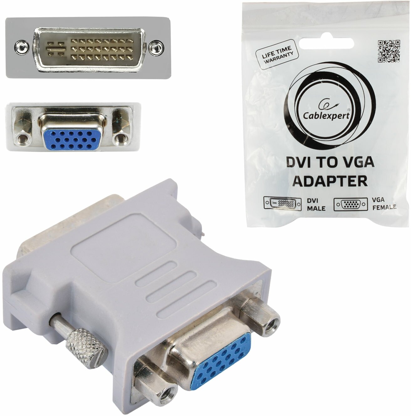 Переходник/адаптер Gembird DVI-VGA (A-DVI-VGA)