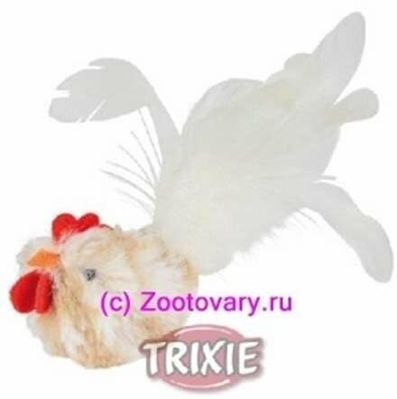 Trixie Игрушка для Кошки Петушок8См с Пищалкой, Плюш Музыкальная