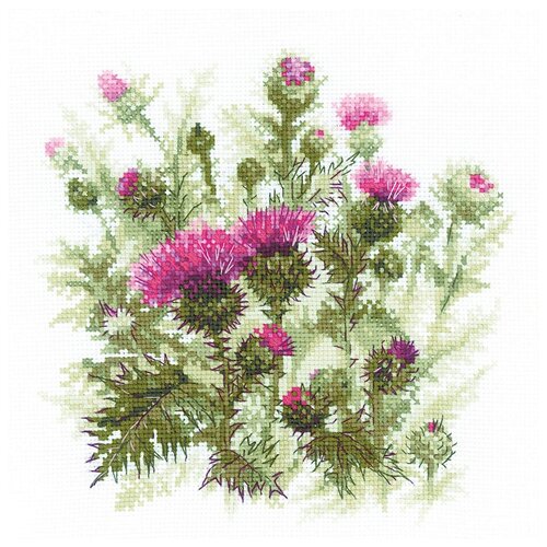 фото Риолис набор для вышивания "чертополох" 30 x 30 см (1852)