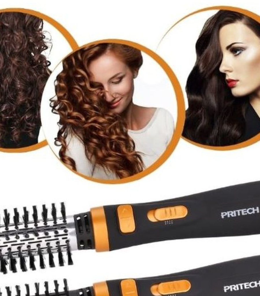 Профессиональный фен Styler HS-737/мощность 900 Вт/2 скорости/2 температурных режима/2 насадки/2 режима вращения щётки/вращение шнура на 360 - фотография № 6