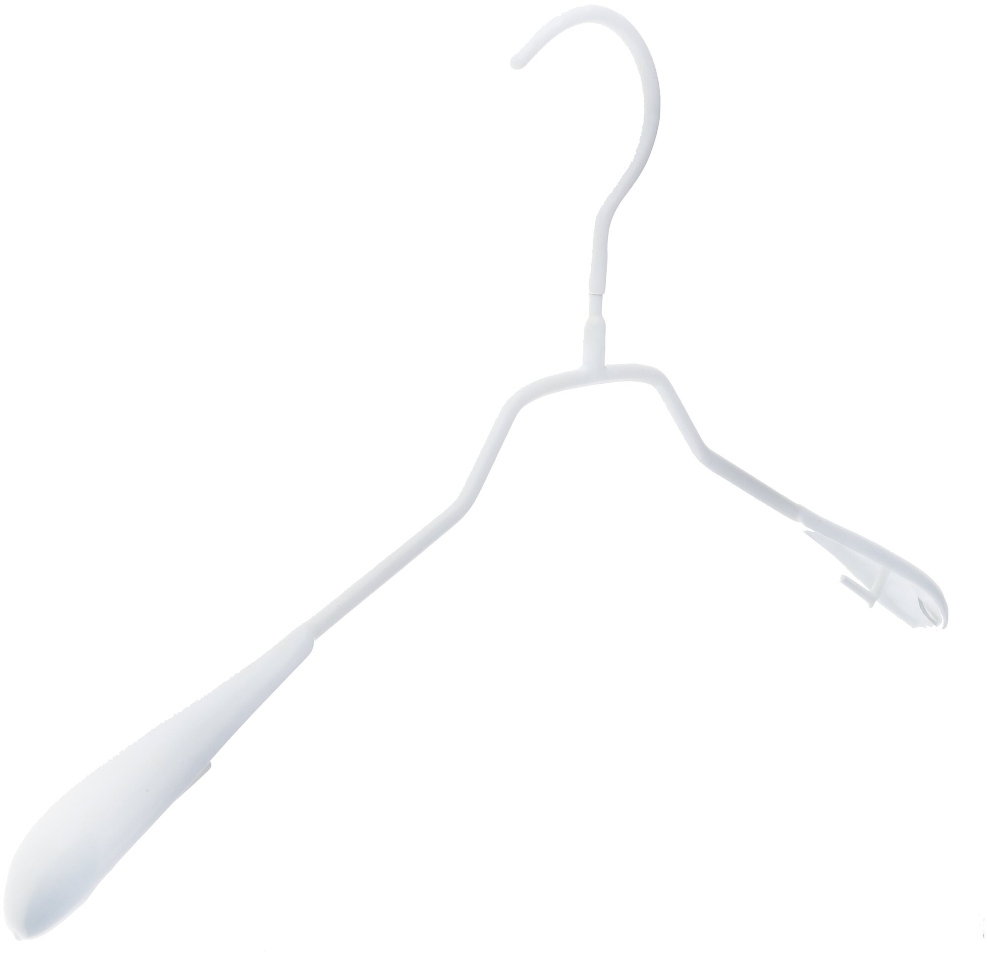 Вешалка-плечики для одежды антискользящая, размер 40-42, цвет белый - фотография № 2