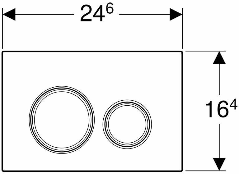 Кнопка смыва GEBERIT 115.882 Sigma 20 115.882.11.1/альпийский белый глянцевый/белый матовый - фотография № 9