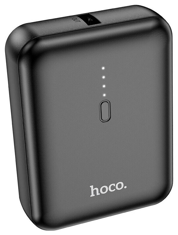 Внешний аккумулятор повербанк (powerbank) Hoco J96 Strider 5000mAh (Black)