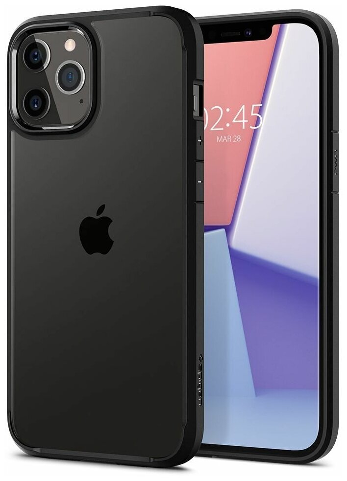 Чехол-накладка Spigen (ACS01703) для iPhone 12/ iPhone 12 Pro (Black) - фото №9