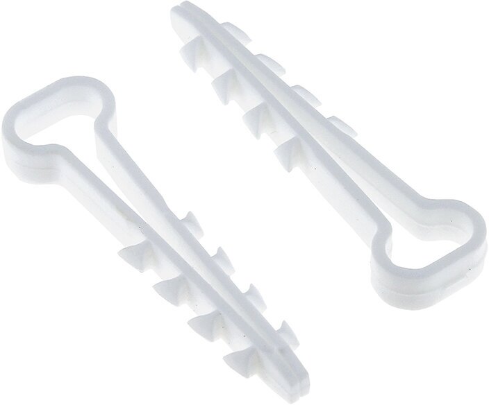 Дюбель-хомут для плоского кабеля 5-10мм нейлон белый (уп.100шт)