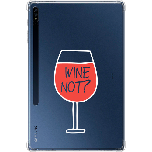 Противоударный силиконовый чехол для планшета Samsung Galaxy Tab S7 Plus/S8 Plus 12.4 Wine not white