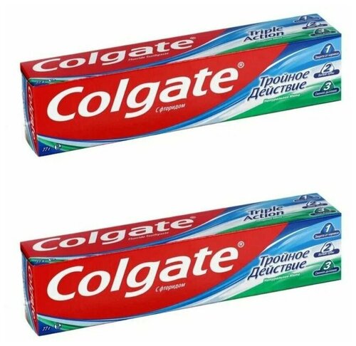 Colgate Зубная паста Тройное действие, 50 мл, 2 шт