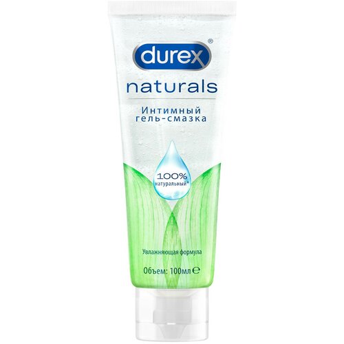 Гель-смазка Durex Naturals (100% натуральные ингредиенты), 100 мл. чипсы lorenz naturals с пармезаном натуральные 100 г