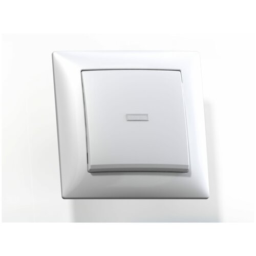 Выключатель 1-кл. СП Селена 10А IP20 С110-395 с индикацией бел. Кунцево 8102 (3шт. в упак.)