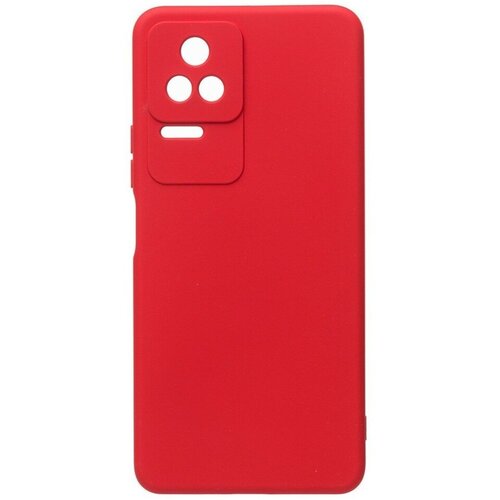 накладка силиконовая silicone cover для poco m5 розовая Накладка силиконовая Silicone Cover для Poco F4 5G красная