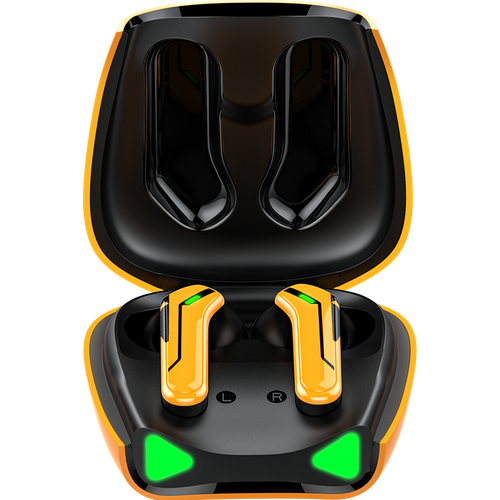 Наушники беспроводные Recci REP-W28 Hornet TWS Gaming Earphone, желтый
