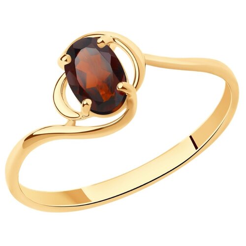 фото Diamant кольцо из золота с гранатом 51-310-00972-2, размер 17