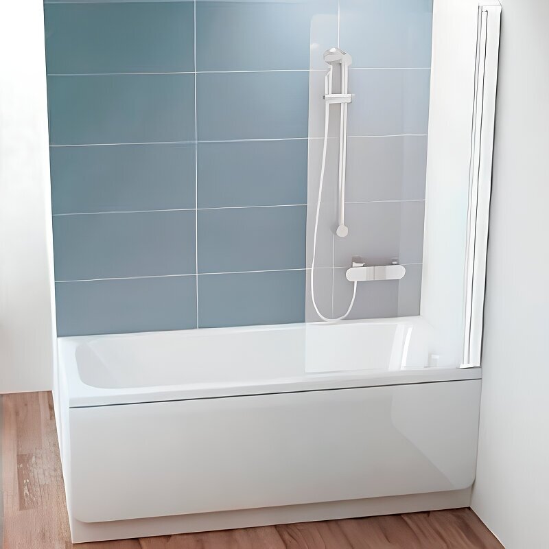 Шторка для ванны (80х150) R Ravak Chrome CVS1-80 Transparent 7QR40100Z1