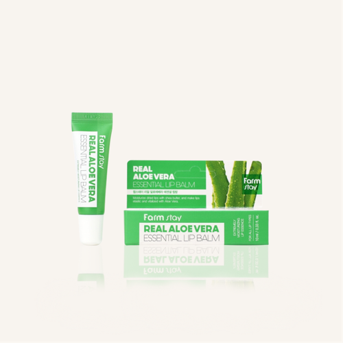 Увлажняющий бальзам для губ с экстрактом алоэ вера Real Aloe Vera Essential Lip Balm 10мл