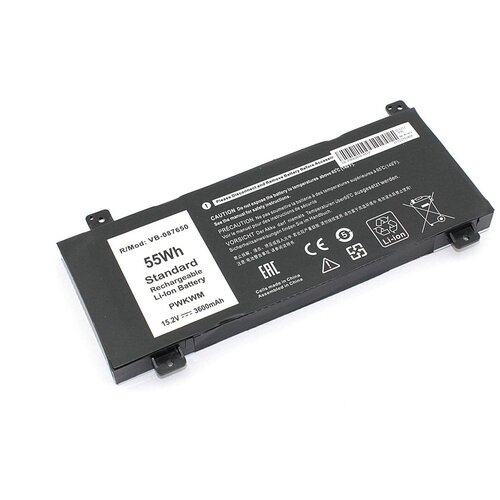 Аккумуляторная батарея для ноутбука Dell Inspiron 14 7466 (0M6WKR) 15.2V 3600mAh OEM us layout new replacement keyboard for dell inspiron gaming 14 7466 7467 laptop black with backlit