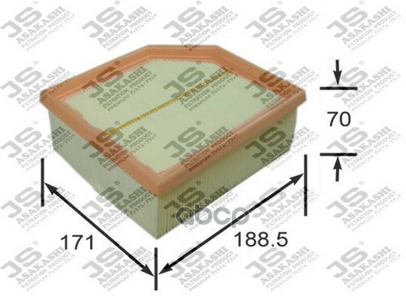 Фильтр Воздушный JS Asakashi арт. A0171