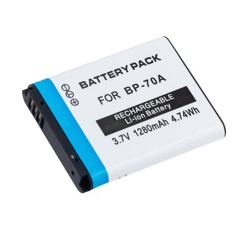 Аккумулятор BP70A для Samsung Digimax DV150F | ES65 | ES95 | ST60 | MV800 | ST65 | PL120 - 1280mah