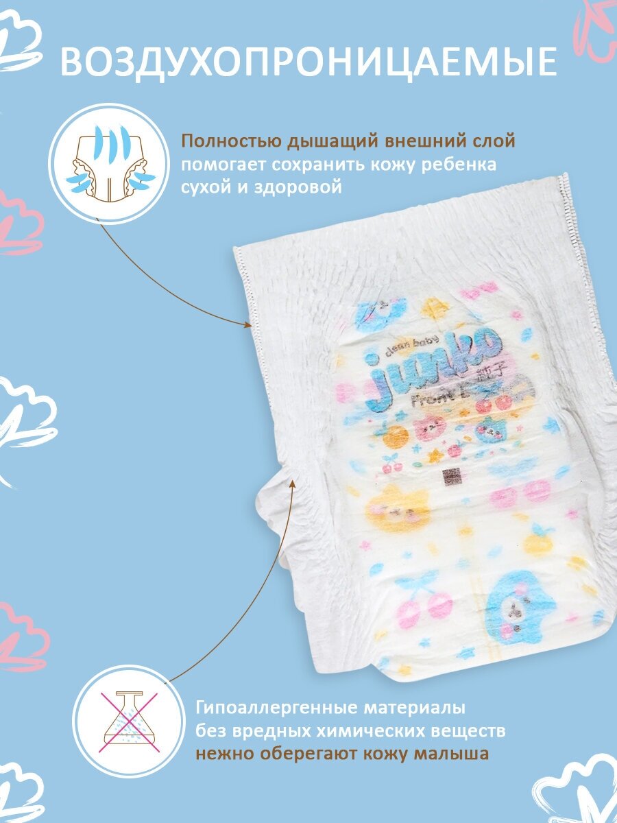 Подгузники-трусики Junko M 6-11кг 56шт Quanzhou Tianjiao Lady & Babys Hygiene Supply - фото №3