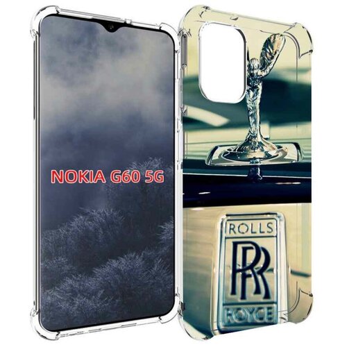 Чехол MyPads Rolls Royce ролс ройс 1 для Nokia G60 5G задняя-панель-накладка-бампер