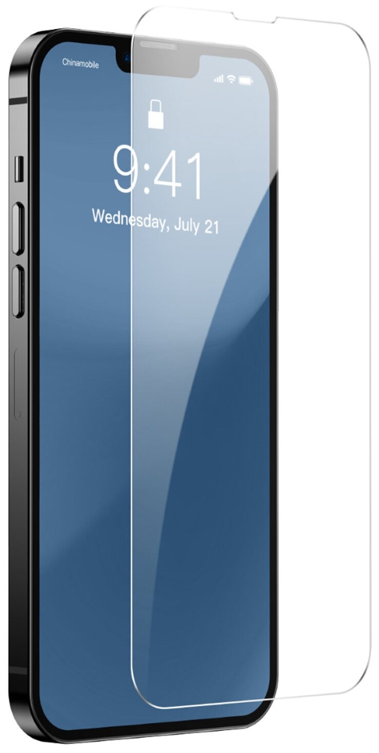 Стекло защитное Baseus для APPLE iPhone 13 Pro Max 0.3mm Full Screen Full Glass Tempered Glass Film 2pcs Transparent SGBL020202 - фото №13