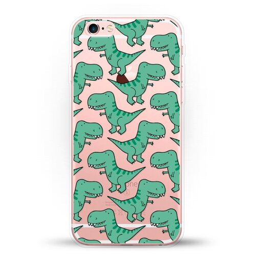 фото Силиконовый чехол динозавры на apple iphone 6/6s andy & paul