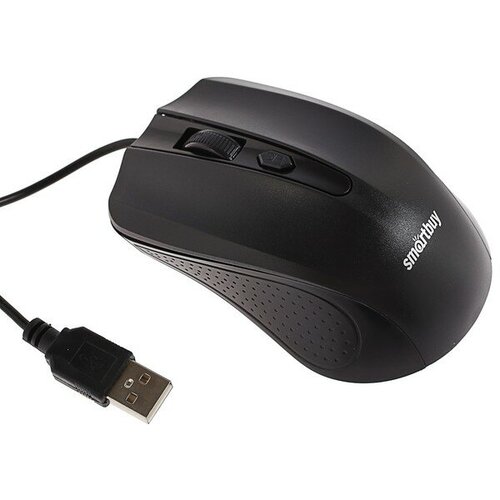 Мышь Smartbuy ONE 352 проводная оптическая 1600 dpi USB чёрная 46100₽
