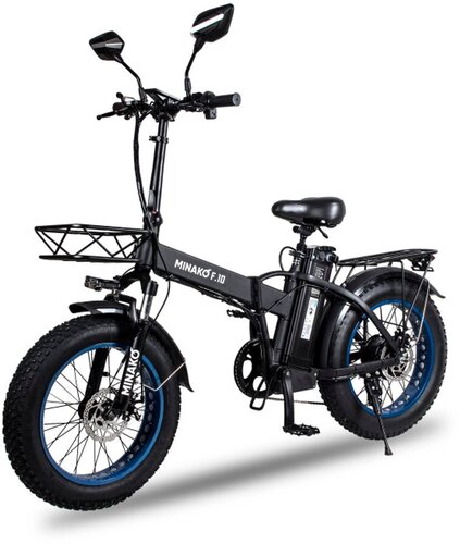 Электровелосипед Minako F10 48V 13Ah 500W Синие диски — купить в ...