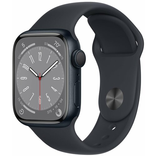 Умные часы Apple Watch Series 8 41 мм Aluminium Case GPS midnight Sport Band 3730000₽