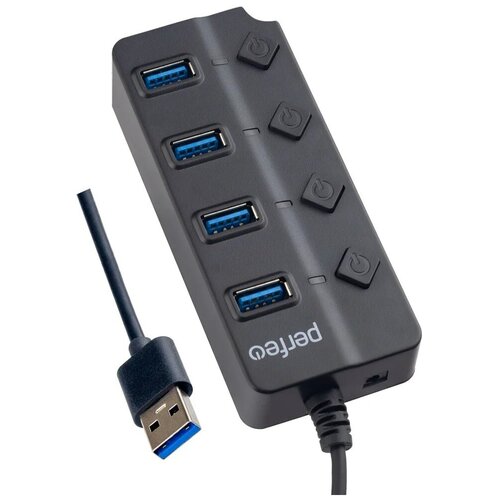USB-HUB Perfeo 4 Port 30 PF-H032 Black чёрный 87000₽