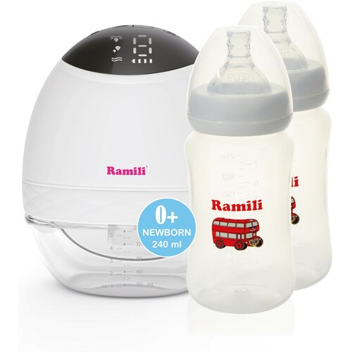 Двухфазный электрический молокоотсос Ramili SE500 с двумя бутылочками 240ML