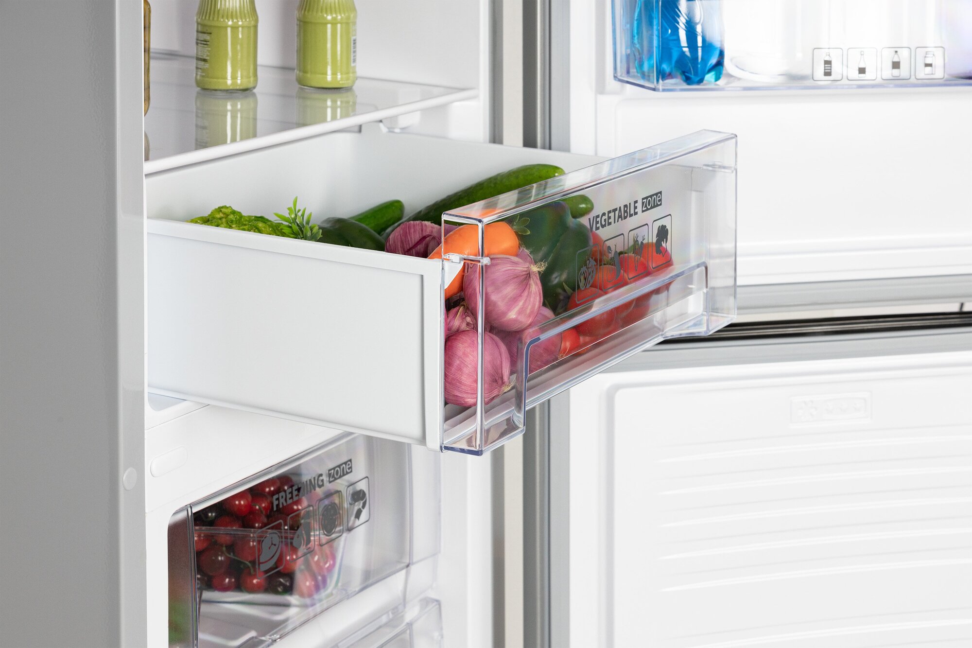 Холодильник NORDFROST NRB 151 I двухкамерный, 285 л объем, 172 см высота, серебристый металлик - фотография № 4
