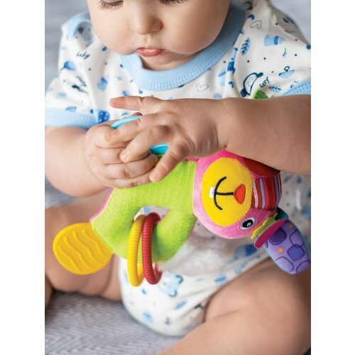 Погремушка для новорожденного. Мягкая игрушка Funny сенсорная погремушка прорезыватель для новорожденных