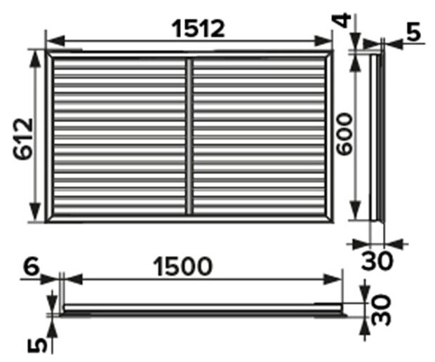 Решетка радиаторная П60150Р белая - фотография № 9