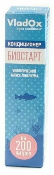 VladOx Биостарт Кондиционер для аквариумной воды против водорослей, 50мл