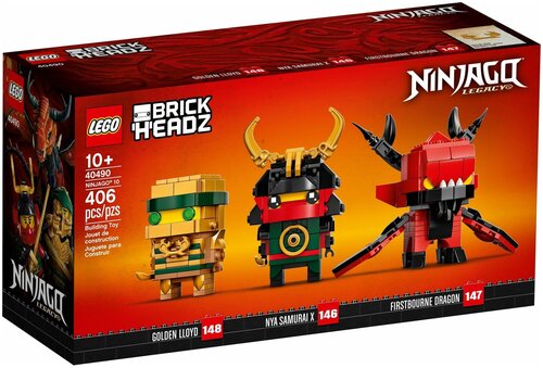 Lego Конструктор LEGO BrickHeadz 40490 Сувенирный набор Ninjago Legacy