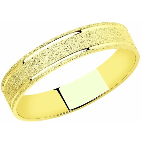 Кольцо Diamant желтое золото, 585 проба, размер 17