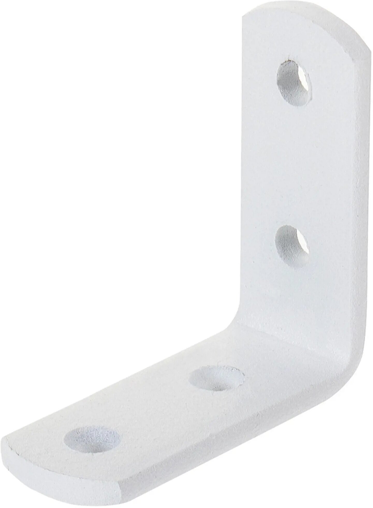 фото Кронштейн мебельный белый 50x50x20x4