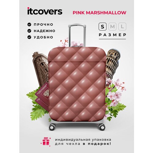 фото Чехол для чемодана itcovers, текстиль, 40 л, размер s, розовый