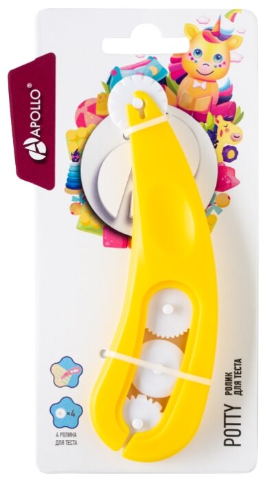 ролик для теста APOLLO Potty 4 сменных колесика пластик - фото №4