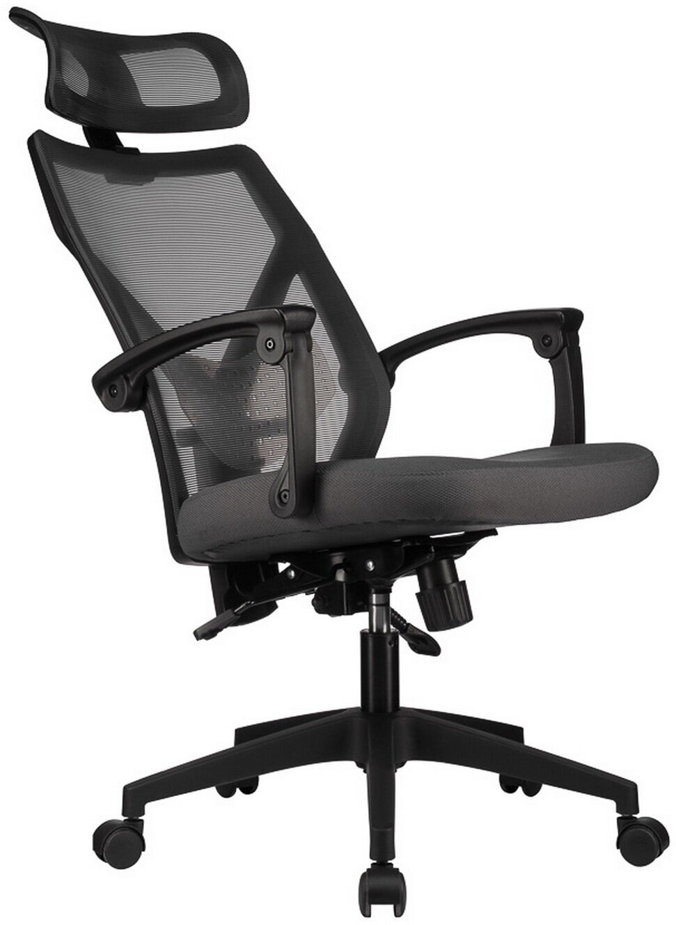 Компьютерное кресло RV Design OLIVER W-203 Серый / Чёрный каркас - фотография № 10