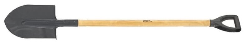Лопата штыковая, 215 х 290 х 1340 мм, деревянный лакированный черенок, Россия, СИБРТЕХ 61457