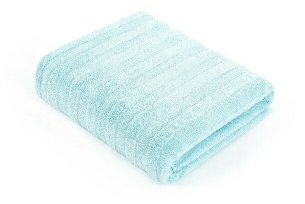Махровое полотенце LOVEME Stripe 50х90 см, цвет нежно-голубой - фотография № 9