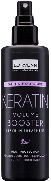 Спрей-бустер с кератином объем и укрепление волос Lorvenn Hair Professionals Salon Exclusive Keratin Volume Booster 200 мл