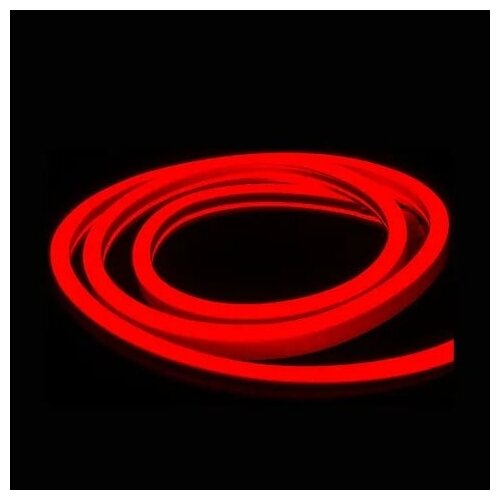 Неоновая (светодиодная) лента 5 метров с адаптером AReligion красная, подветка для дома, неоновая вывеска, (led) - фотография № 4