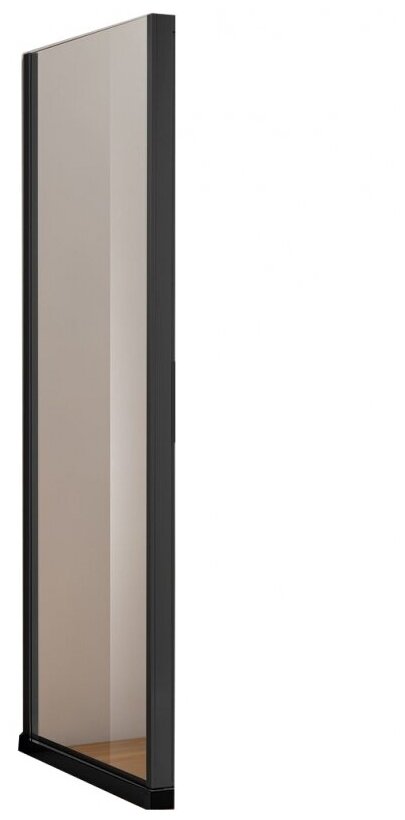 Душевая стенка Aquanet Pleasure AE60-F-80H200U-BT 80 профиль Черный стекло прозрачное